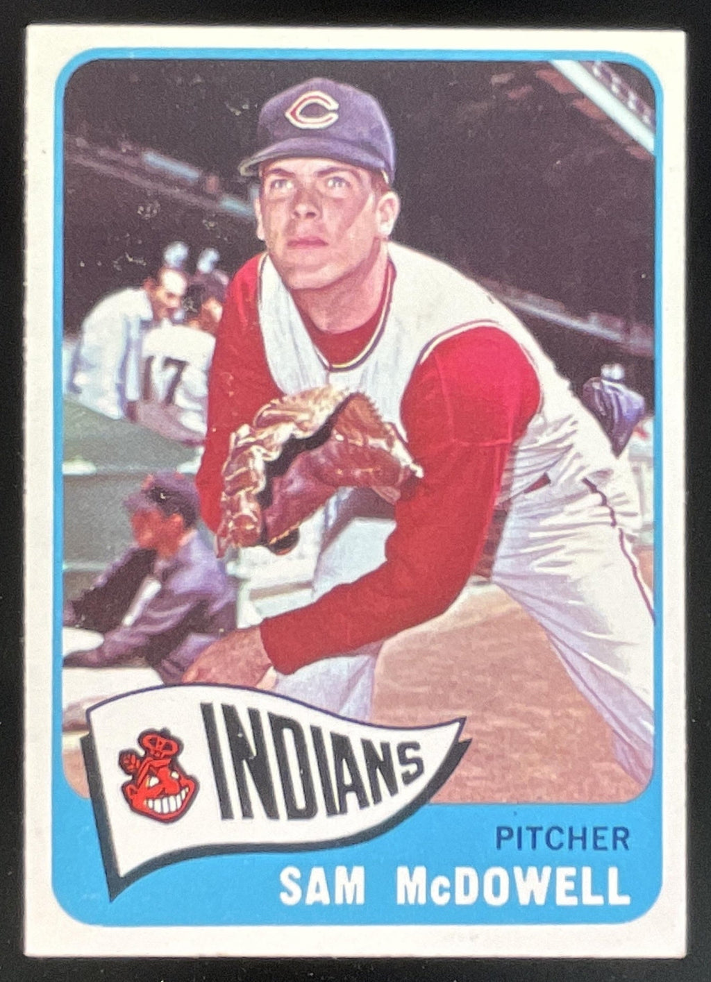 1965 Topps #76 Sam McDowell product image 1, provided for visual reference and product detail review