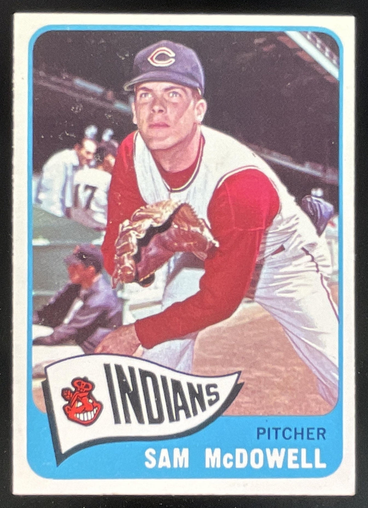 1965 Topps #76 Sam McDowell product image 1, provided for visual reference and product detail review