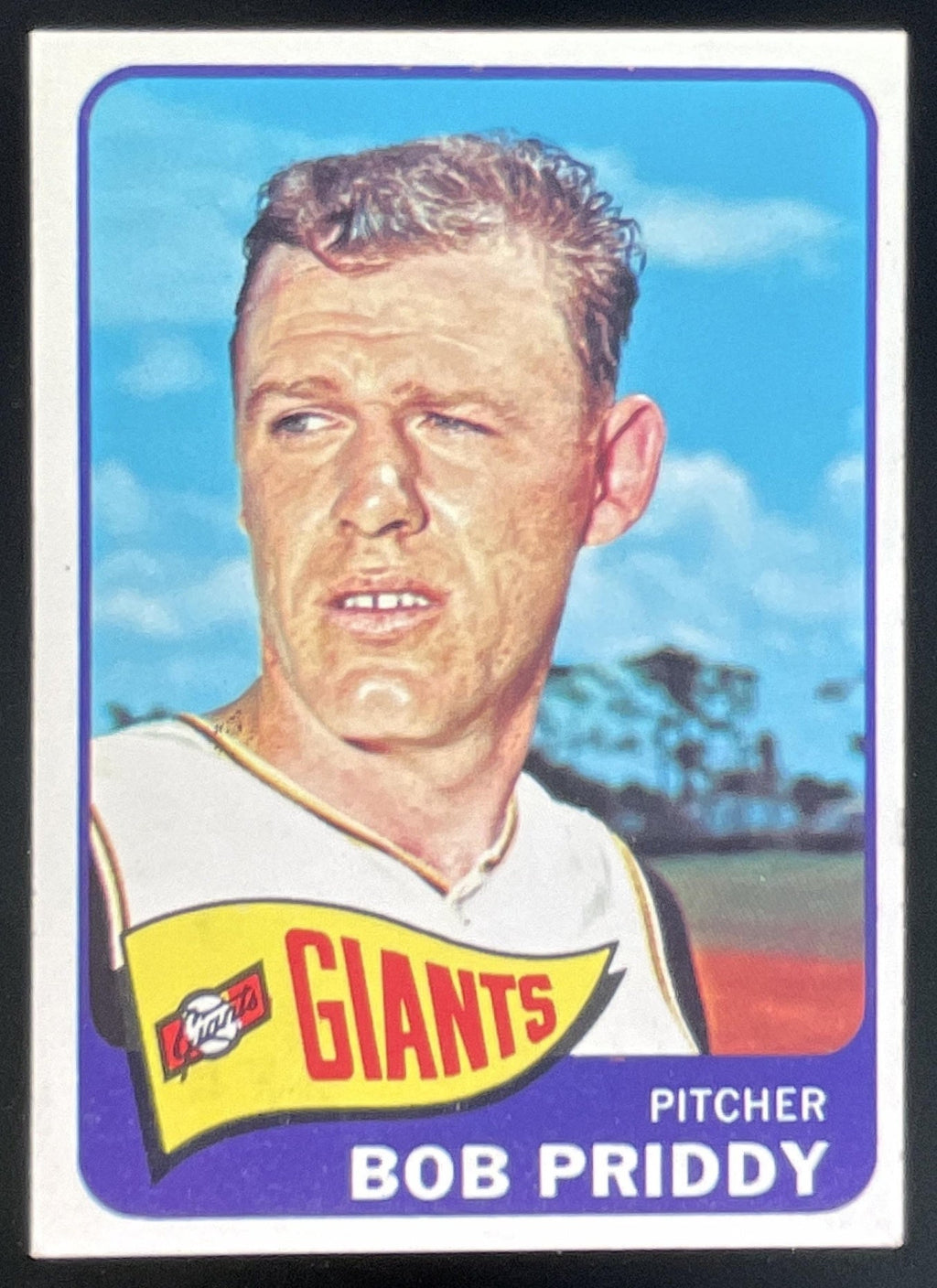 1965 Topps #482 Bob Priddy product image 1, provided for visual reference and product detail review