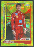 2025 Topps Chrome Sapphire F1 Yellow Refractor #3 Charles Leclerc Portrait /75 product image 1, provided for visual