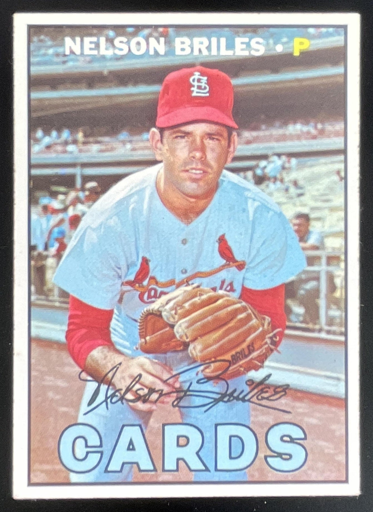 1967 Topps #404 Nelson Briles product image 1, provided for visual reference and product detail review