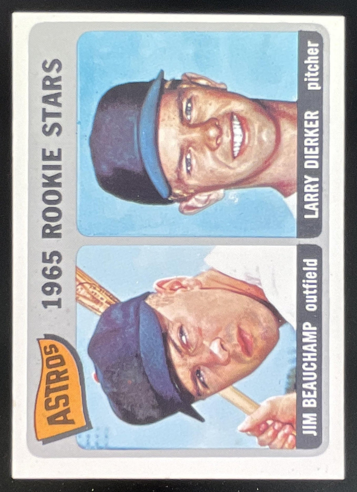 1965 Topps #409 Astros 1965 Rookie Stars Jim Beauchamp Larry Dierker RS, RC product image 1, provided for visual reference