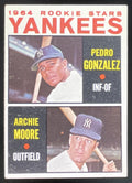 1964 Topps #581 Yankees 1964 Rookie Stars Pedro Gonzalez Archie Moore RC product image 1, provided for visual reference and