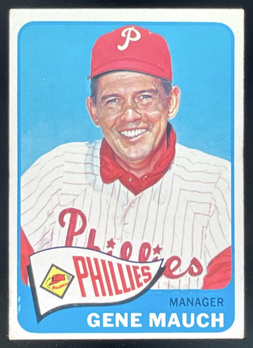 1965 Topps #489 Gene Mauch product image 1, provided for visual reference and product detail review