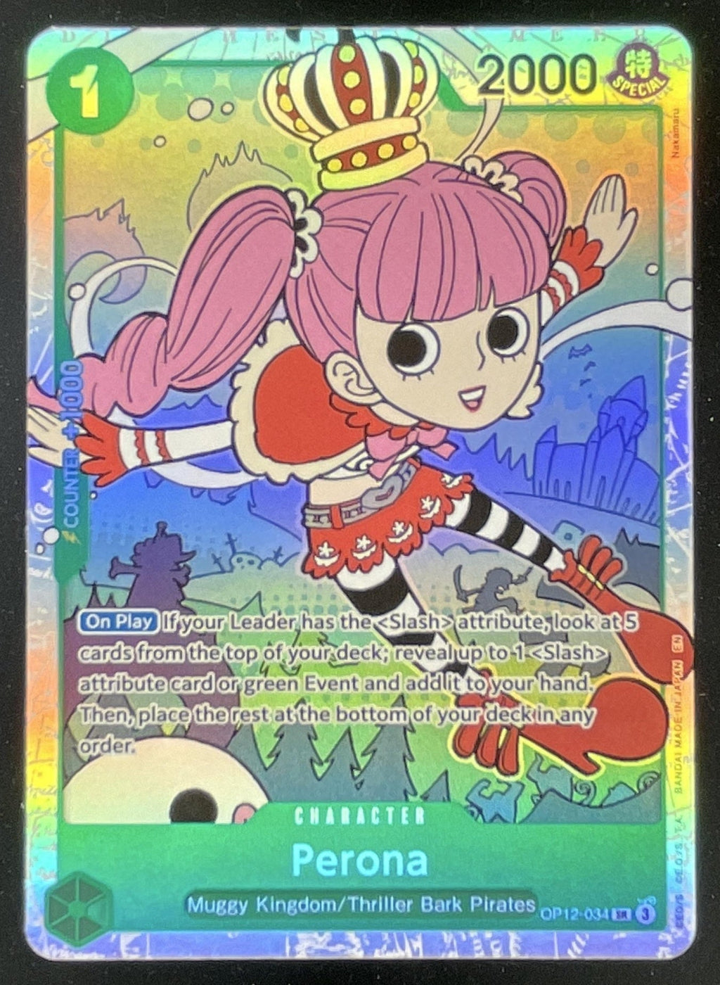 2025 One Piece Legacy of the Master #OP12-034 Perona Super Rare product image 1, provided for visual reference and product