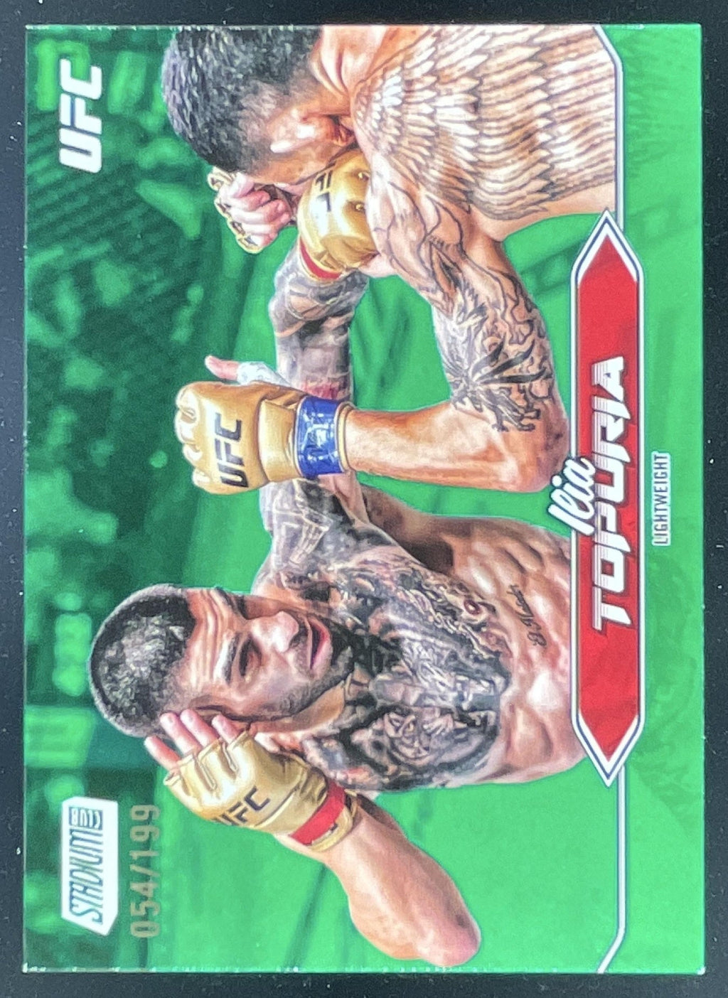 2025 Topps UFC Stadium Club Green Foil #23 Ilia Topuria /199 product image 1, provided for visual reference and product
