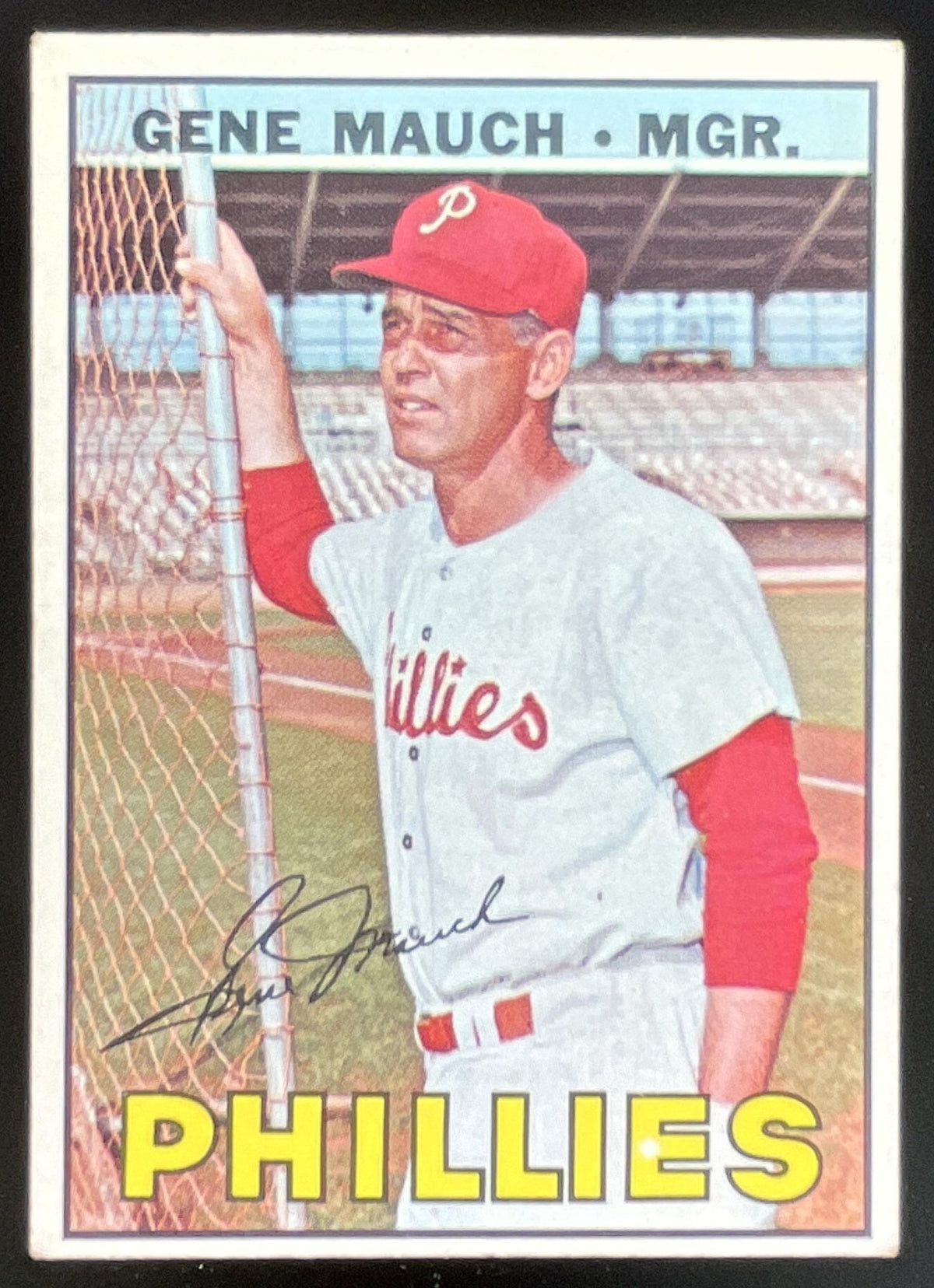 1967 Topps #248 Gene Mauch product image 1, provided for visual reference and product detail review