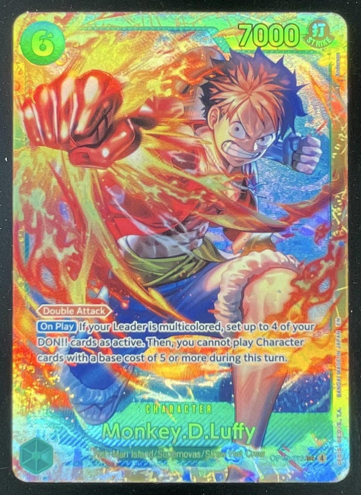 2025 One Piece Carrying On His Will Special Card #OP13-118 Monkey D. Luffy product image 1, provided for visual reference