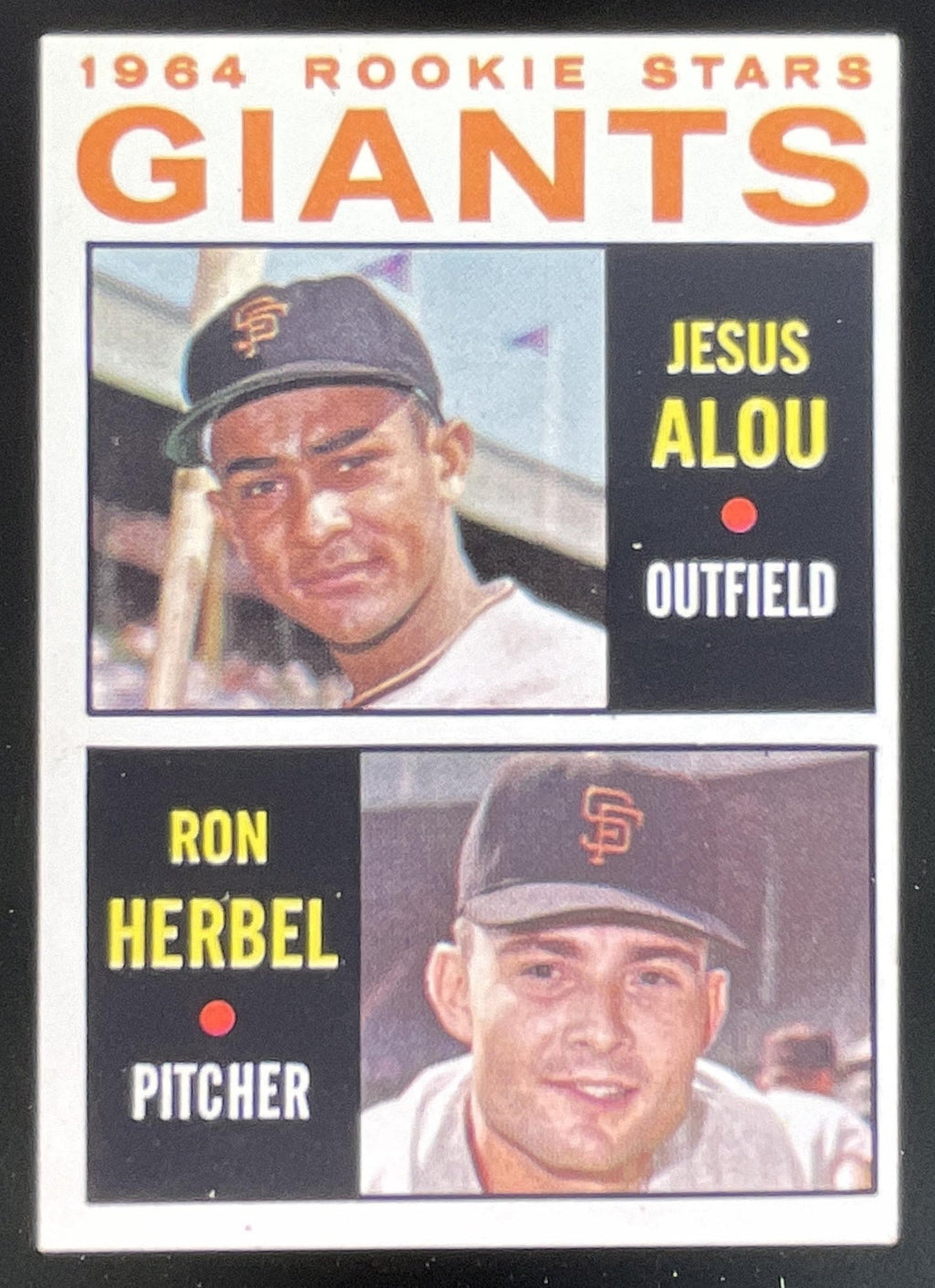 1964 Topps #47 JESUS ALOU Ron Herbel RC product image 1, provided for visual reference and product detail review