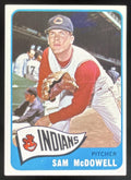 1965 Topps #76 Sam McDowell product image 1, provided for visual reference and product detail review