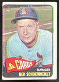 1965 Topps #556 Red Schoendienst product image 1, provided for visual reference and product detail review