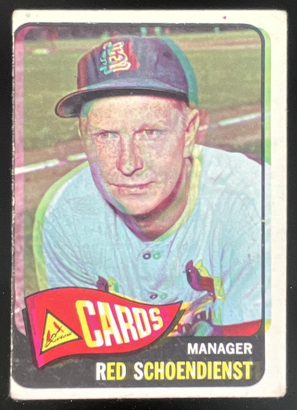 1965 Topps #556 Red Schoendienst product image 1, provided for visual reference and product detail review