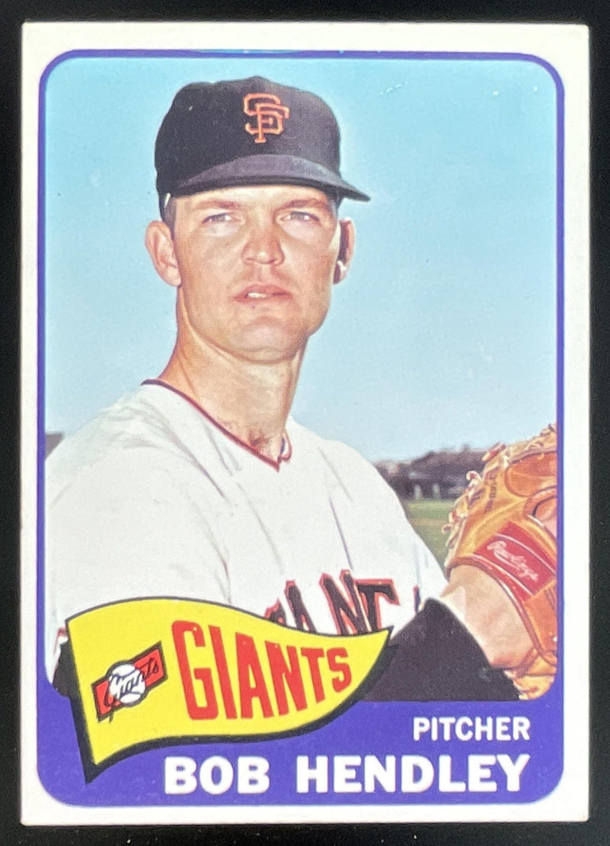 1965 Topps #444 Bob Hendley product image 1, provided for visual reference and product detail review