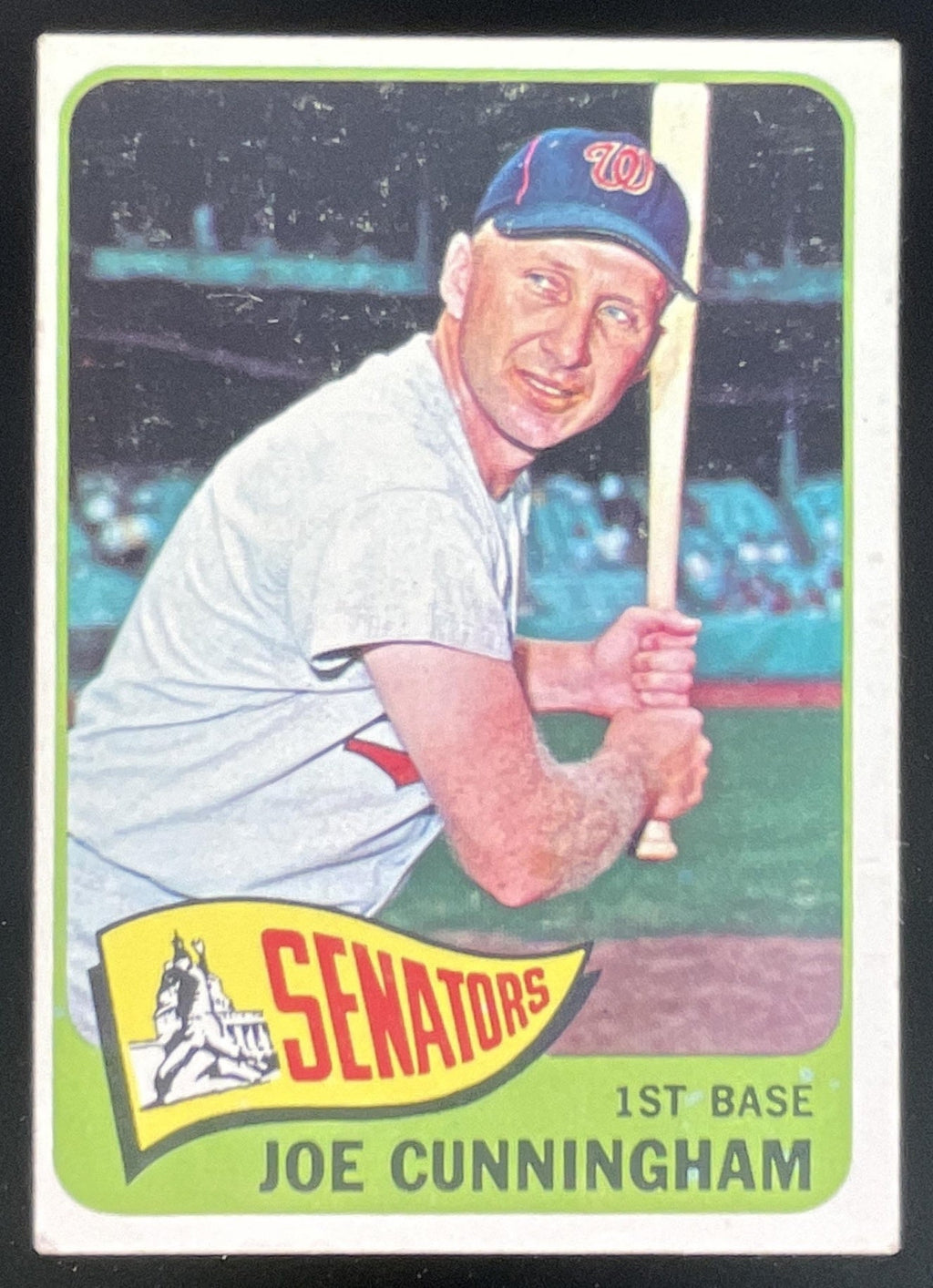 1965 Topps #496 Joe Cunningham product image 1, provided for visual reference and product detail review