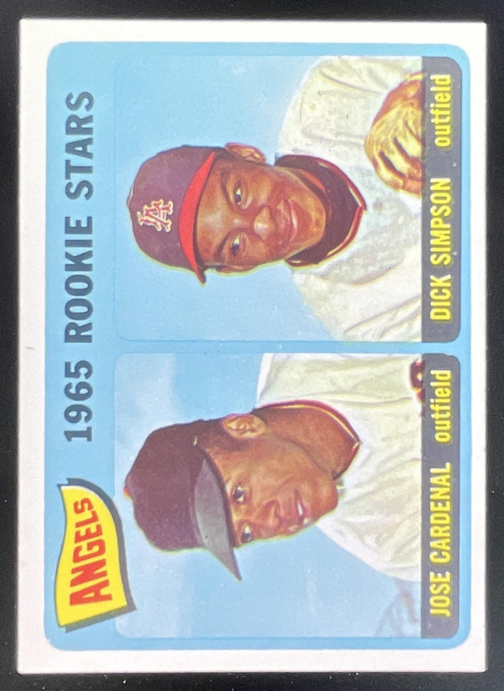1965 Topps #374 Angels 1965 Rookie Stars Jose Cardenal Dick Simpson RS, RC product image 1, provided for visual reference