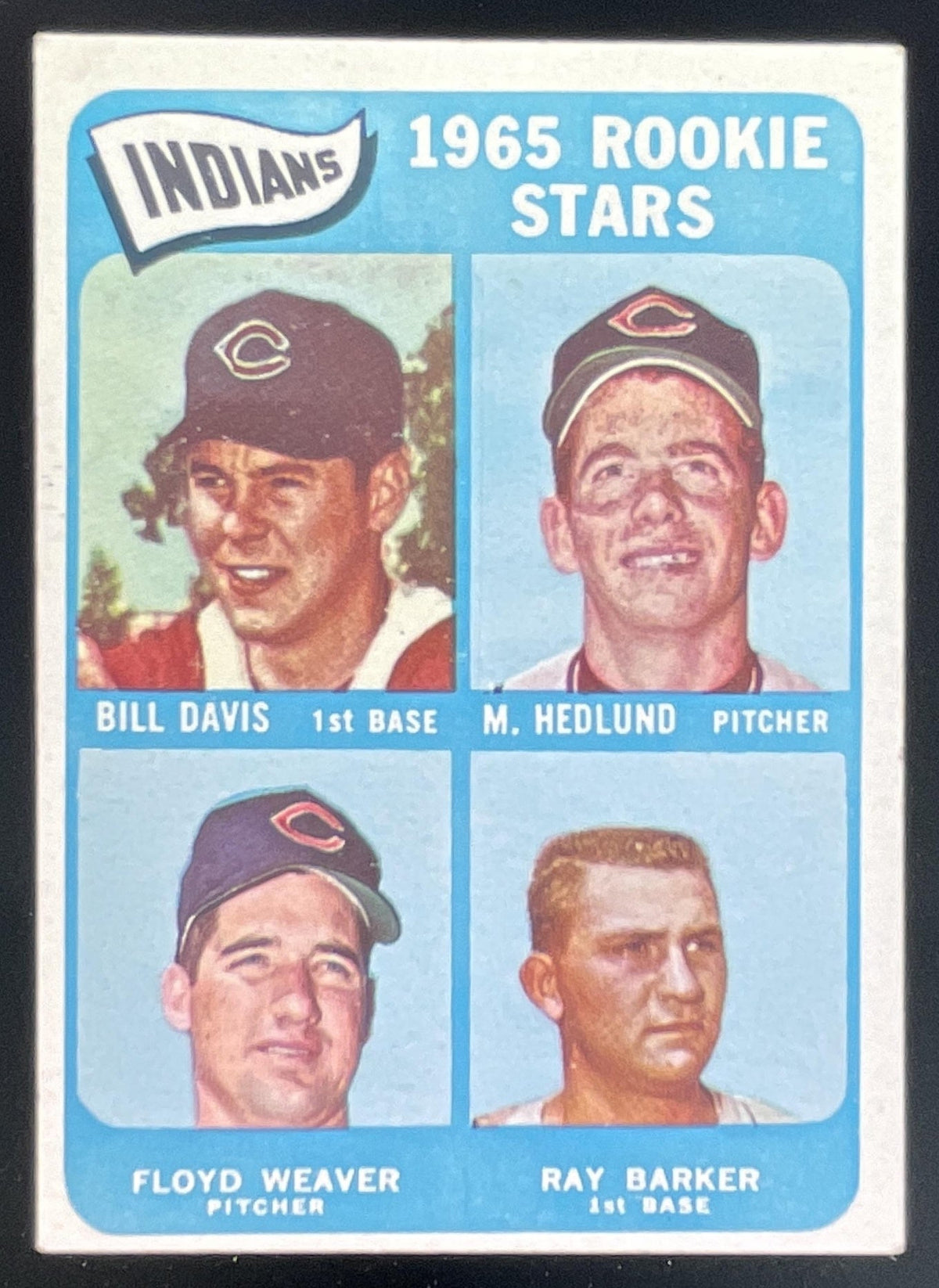 1965 Topps #546 Indians Bill Davis Mike Hedlund Floyd Weaver Ray Barker RS, RC product image 1, provided for visual