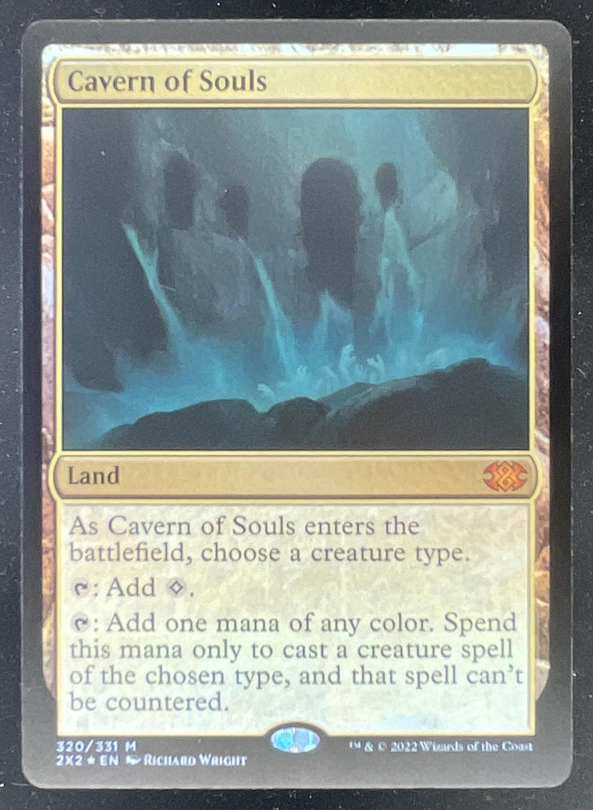 2022 Magic: The Gathering Double Masters - #320/331 Cavern of Souls product image 1, provided for visual reference and