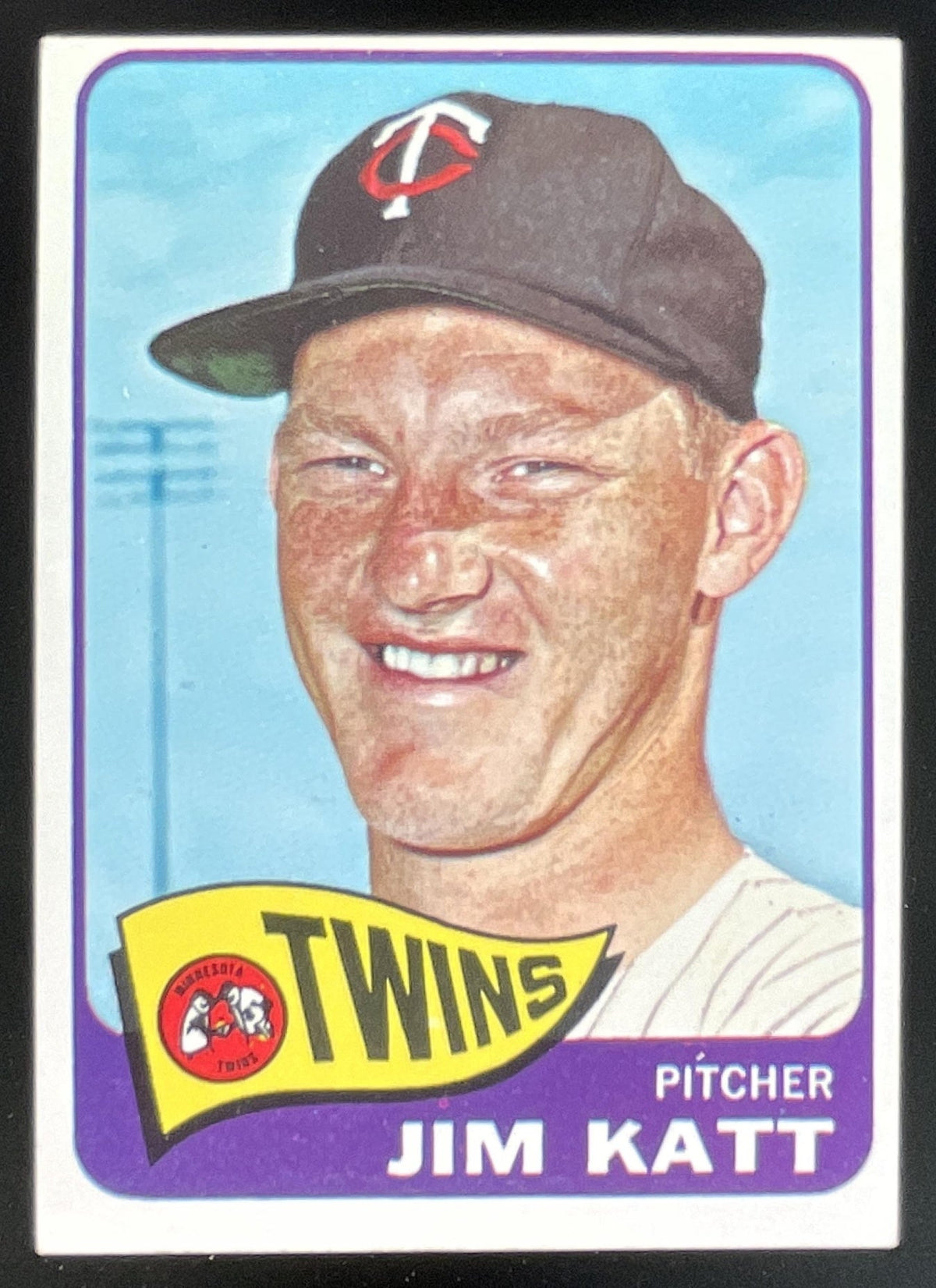 1965 Topps #62 Jim Kaat product image 1, provided for visual reference and product detail review