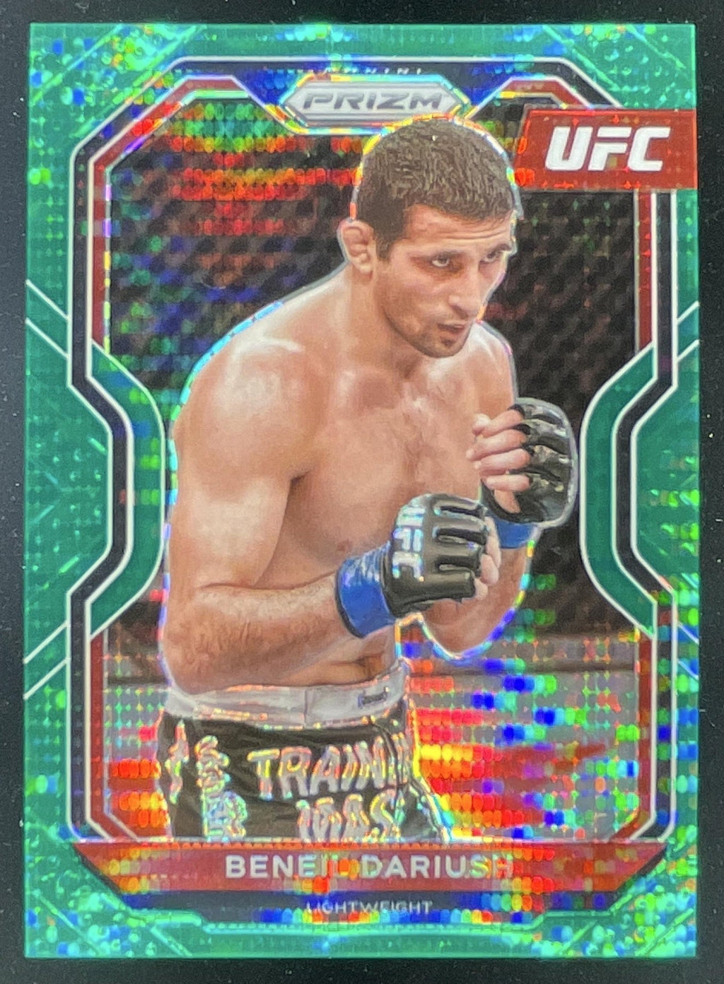 2021 Panini Prizm UFC Green Pulsar Prizms #28 Beneil Dariush /25 product image 1, provided for visual reference and product