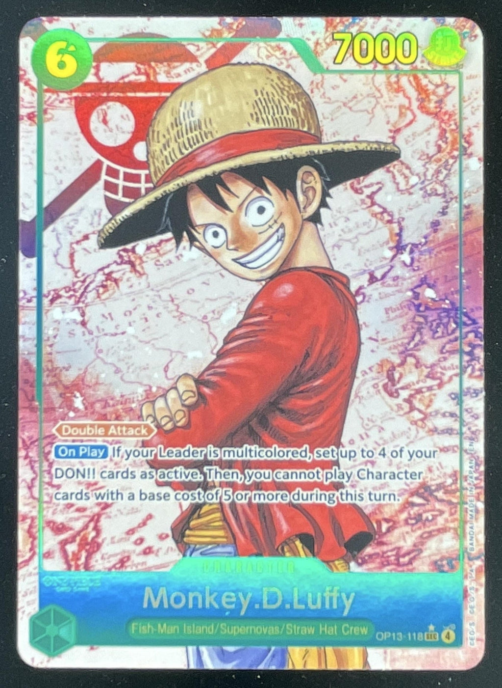 2025 One Piece Carrying On His Will Manga Art #OP13-118 Monkey D. Luffy SSP product image 1, provided for visual reference