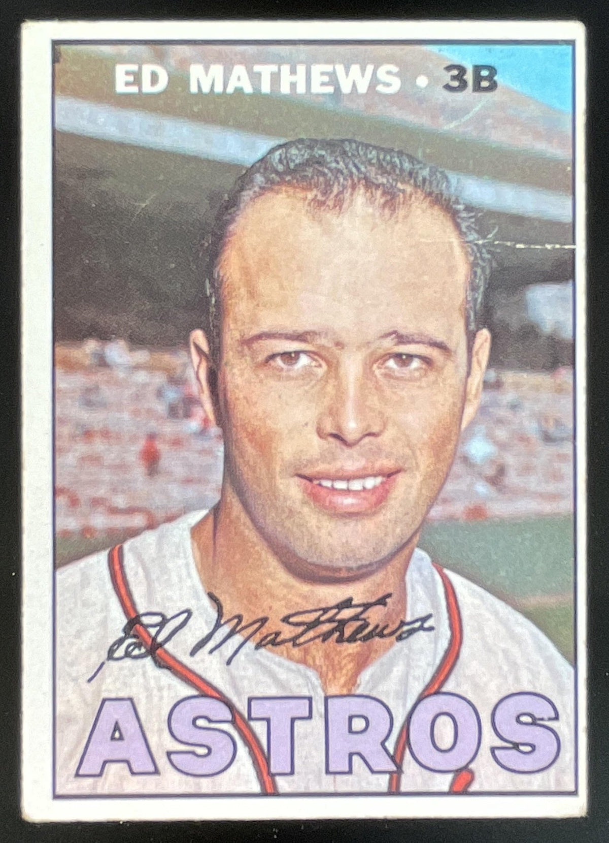 1967 Topps #166 Ed Mathews product image 1, provided for visual reference and product detail review
