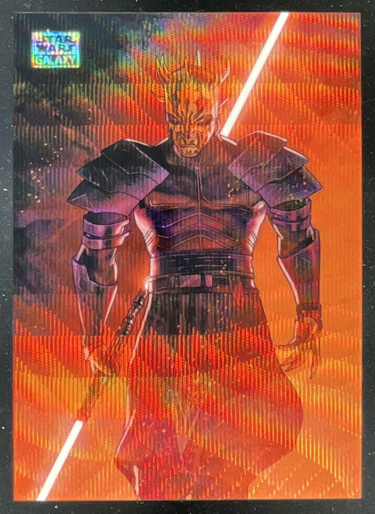 2026 Topps Chrome Star Wars Galaxy Art of the Dark Side Wave Savage Opress /99 product image 1, provided for visual