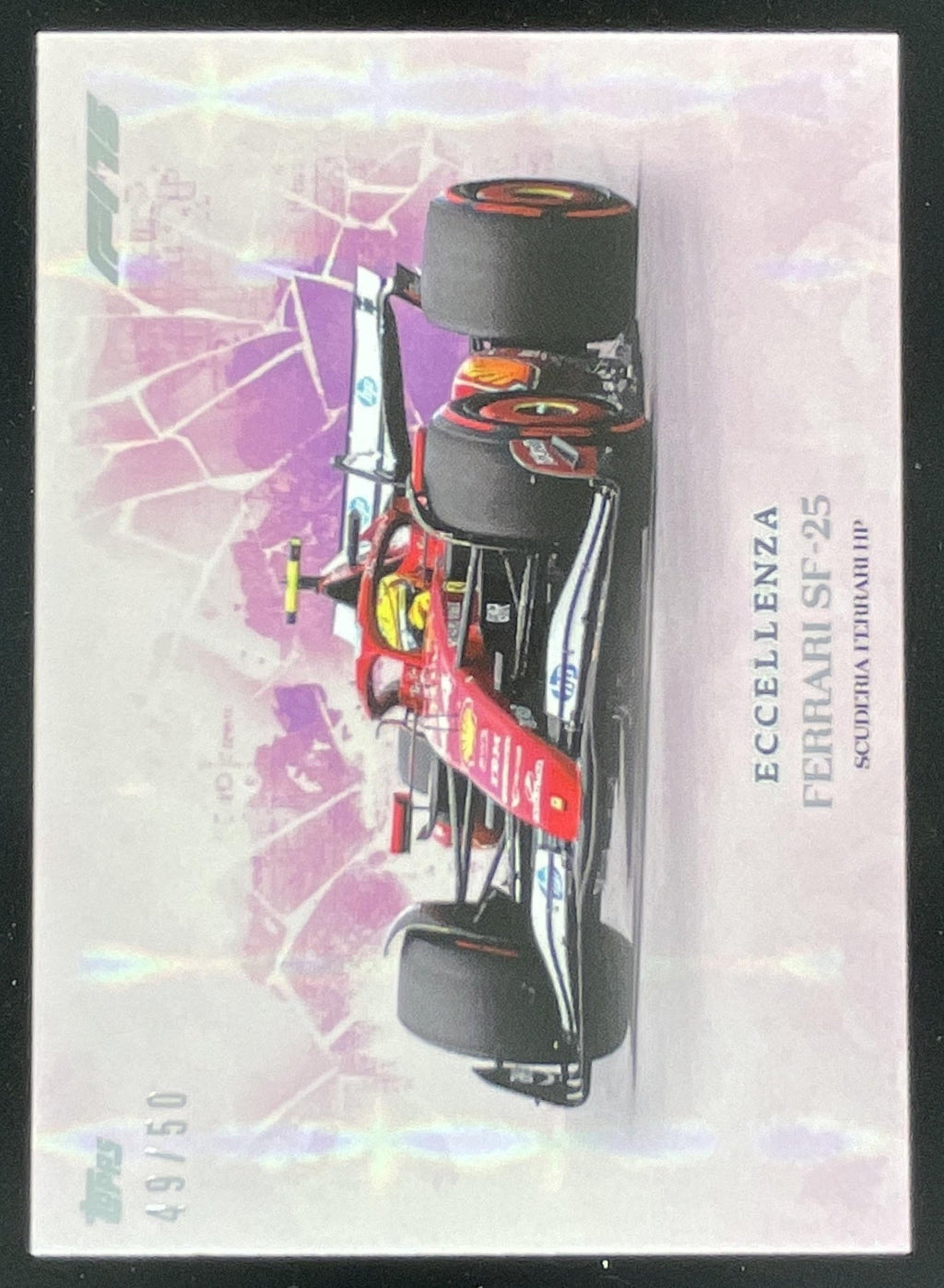 2025 Topps Eccellenza F1 Purple #NNO Scuderia Ferrari HP MC /50 product image 1, provided for visual reference and product