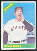 1966 Topps #537 Herman Franks product image 1, provided for visual reference and product detail review
