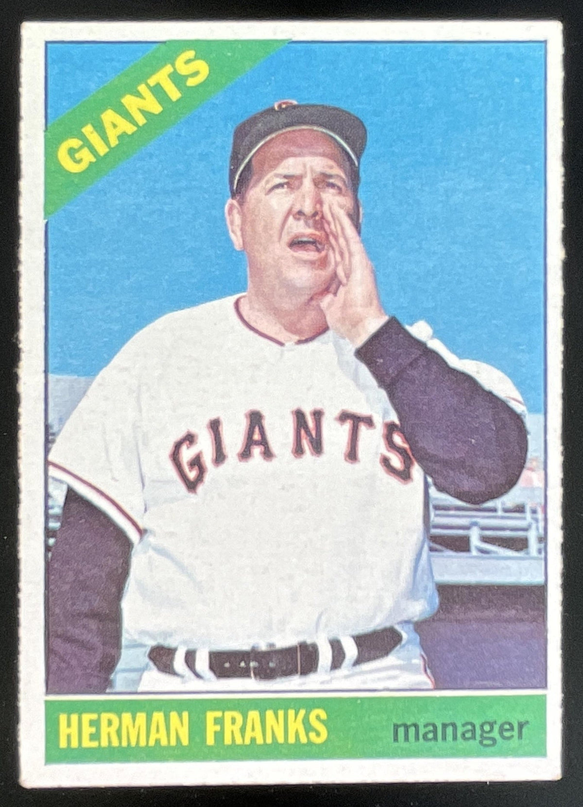 1966 Topps #537 Herman Franks product image 1, provided for visual reference and product detail review