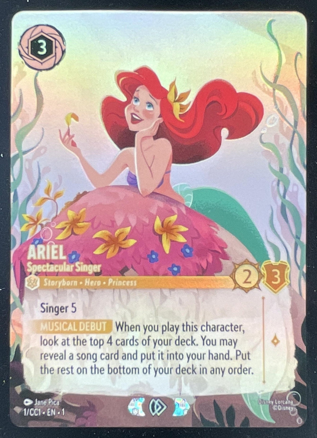 Disney Lorcana Ariel - Spectacular Singer - Disney Lorcana Promo Cards DLPC product image 1, provided for visual reference