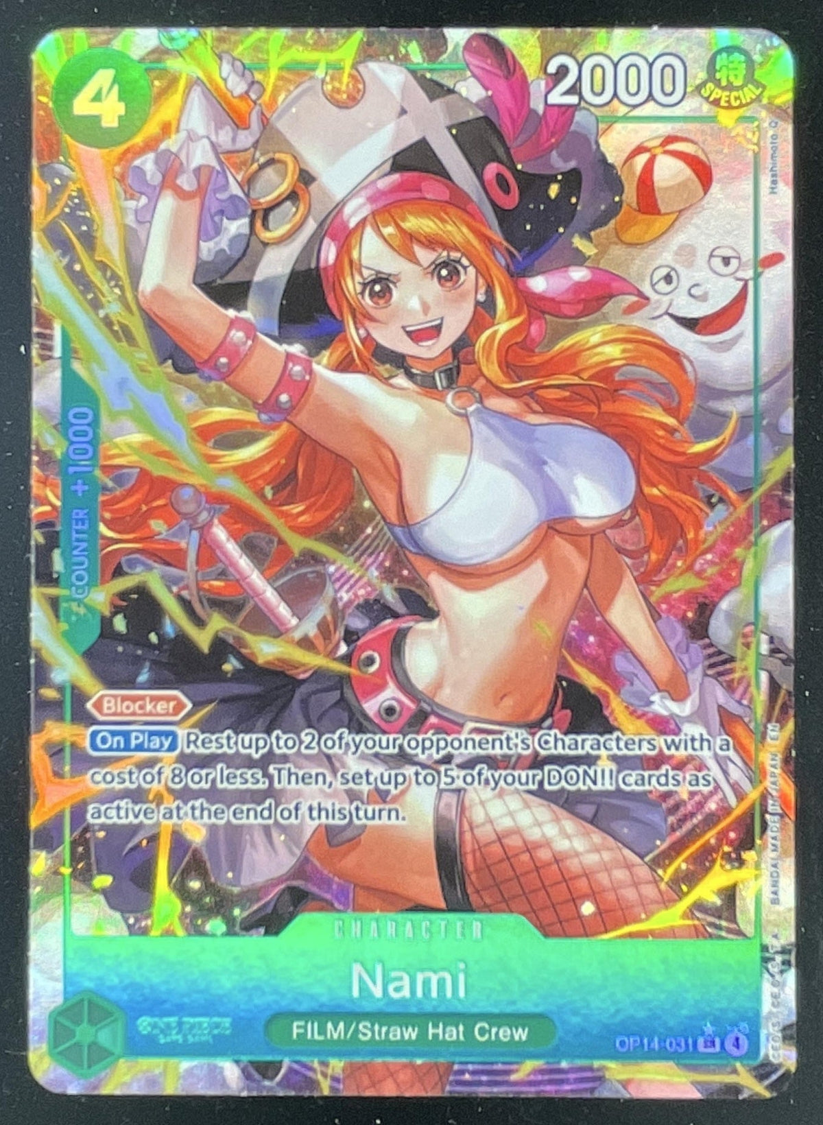 2026 One Piece Azure Sea's Seven Super Rare #OP14-031 Nami product image 1, provided for visual reference and product detail