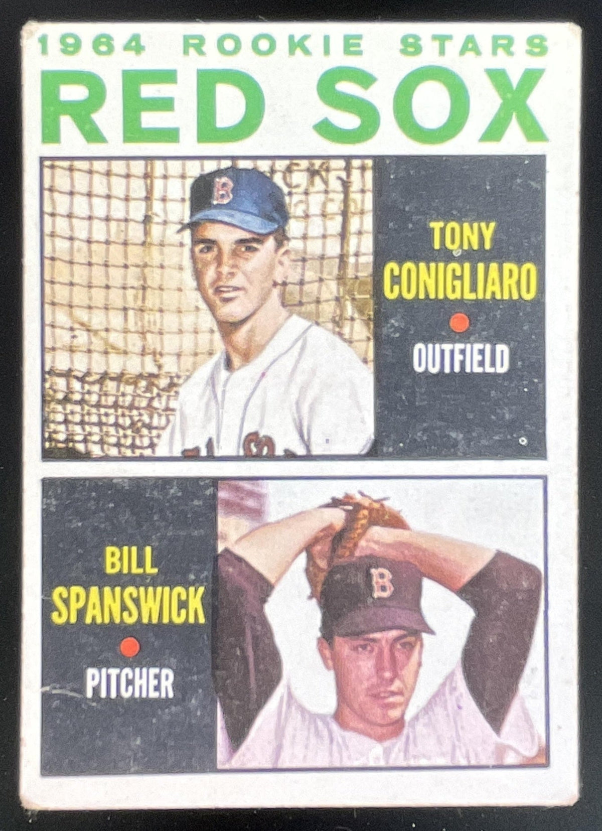 1964 Topps #287 Red Sox 1964 Rookie Stars Tony Conigliaro Bill Spanswick RC product image 1, provided for visual reference