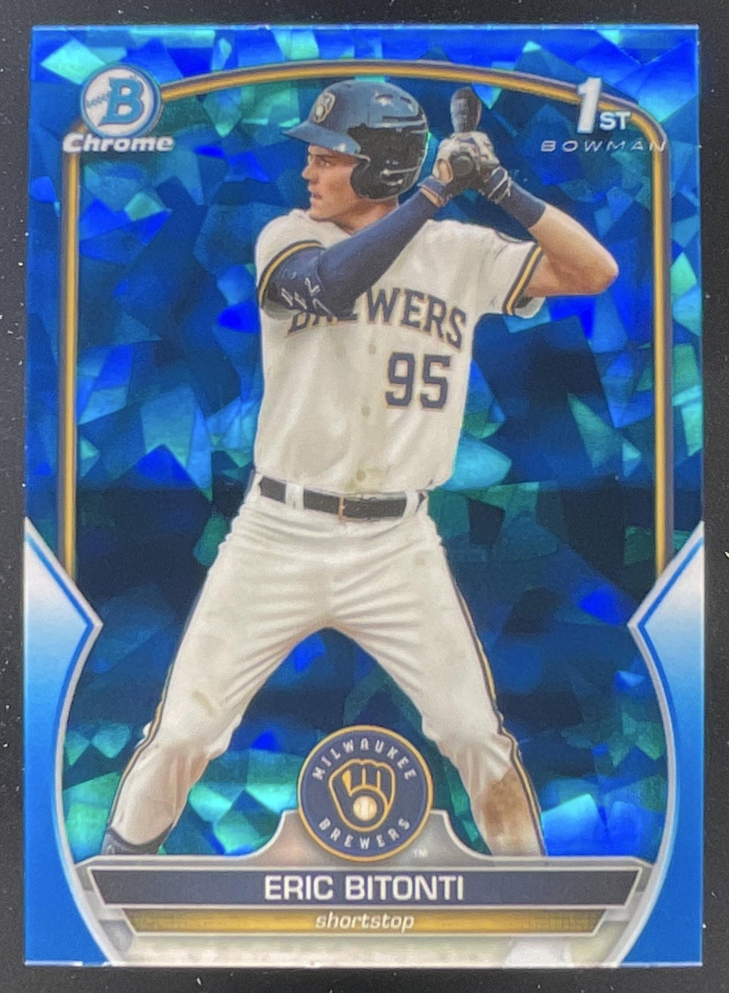 2023 Bowman Draft Sapphire Chrome #BDC-134 Eric Bitonti RC product image 1, provided for visual reference and product detail