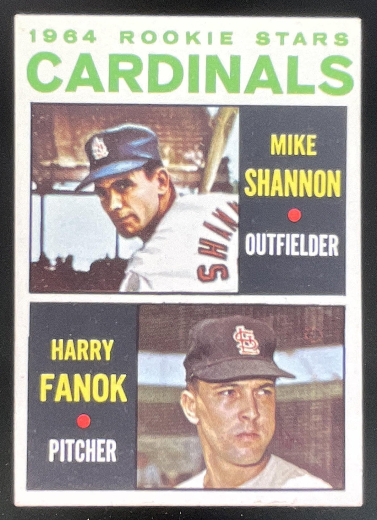 1964 Topps #262 Cardinals 1964 Rookie Stars Mike Shannon Harry Fanok RC product image 1, provided for visual reference and