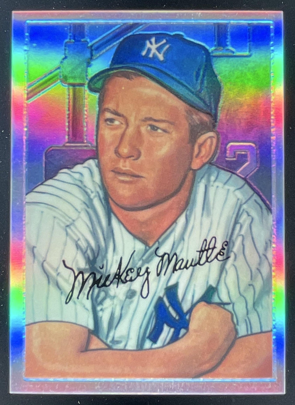 1996 Bowman's Best Mickey Mantle Commemorative Reprint Finest #20 Mickey Mantle product image 1, provided for visual