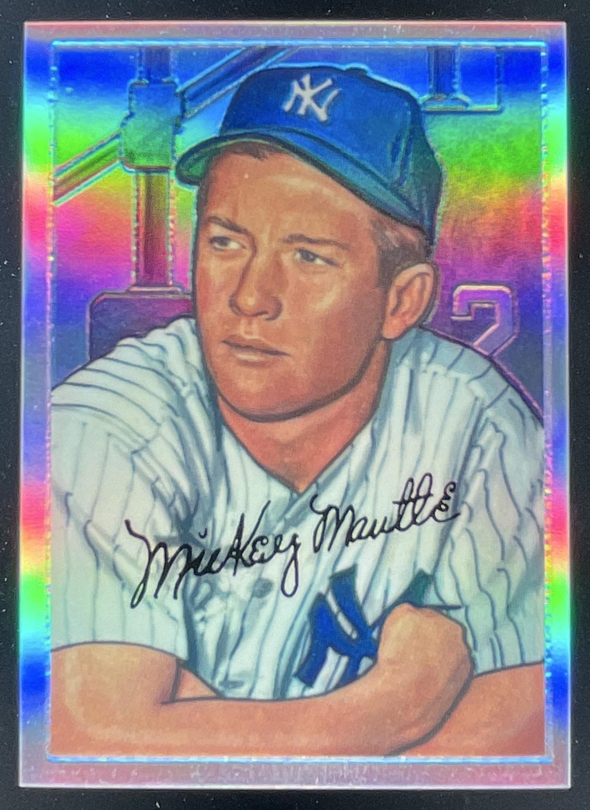 1996 Bowman's Best Mickey Mantle Commemorative Reprint Finest #20 Mickey Mantle product image 1, provided for visual