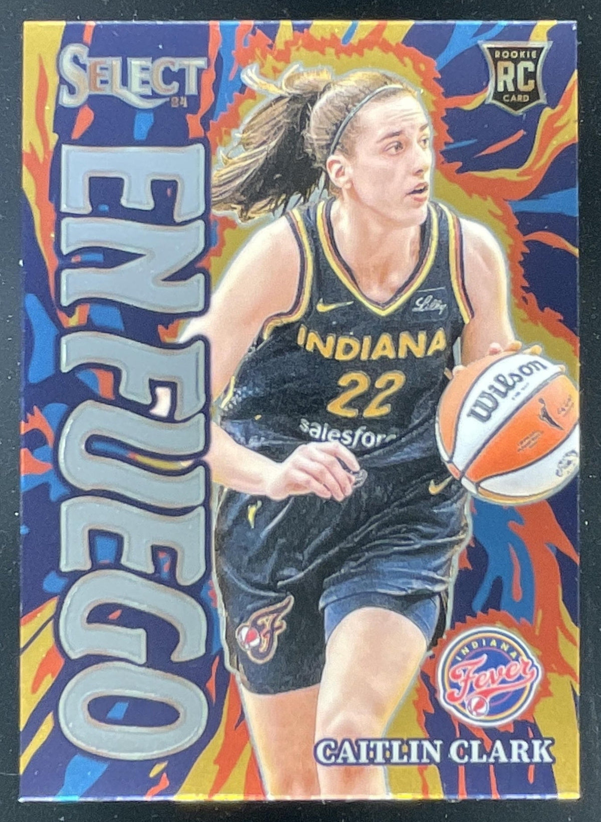 2024 Panini Select WNBA En Fuego #14 Caitlin Clark RC product image 1, provided for visual reference and product detail