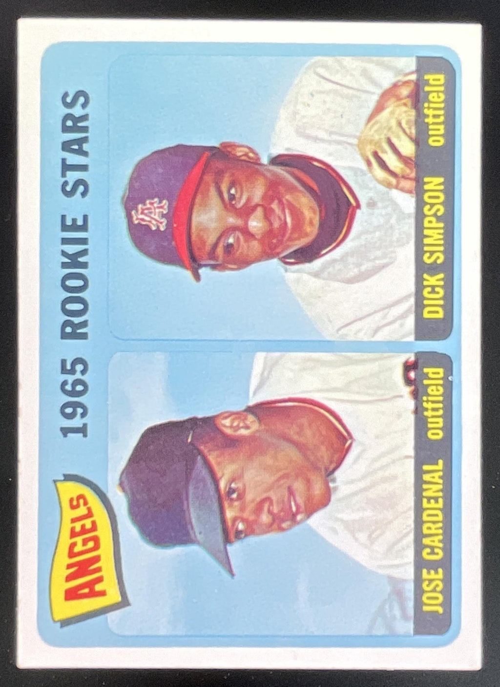 1965 Topps #374 Angels 1965 Rookie Stars Jose Cardenal Dick Simpson RS, RC product image 1, provided for visual reference