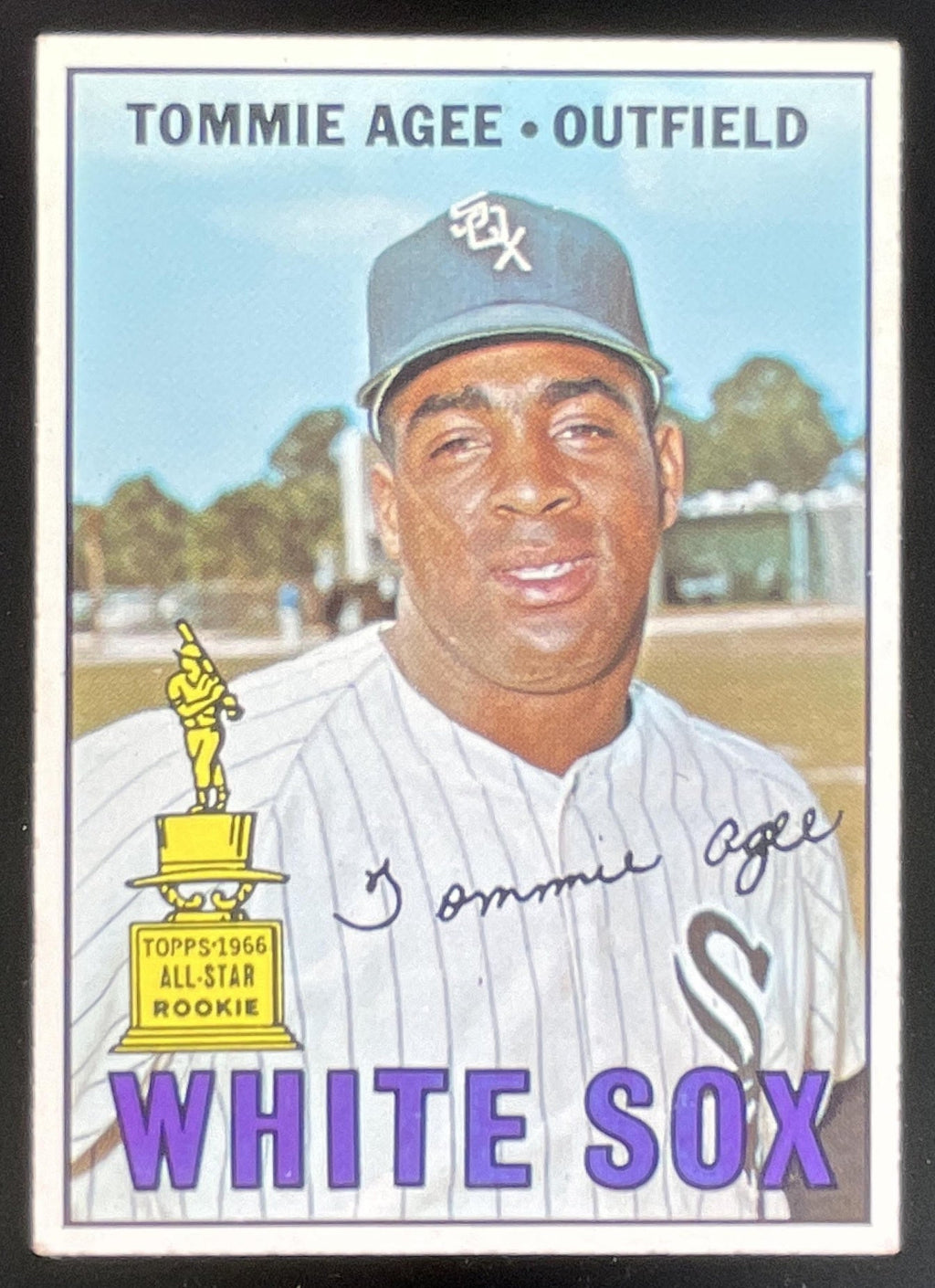 1967 Topps #455 Tommie Agee product image 1, provided for visual reference and product detail review