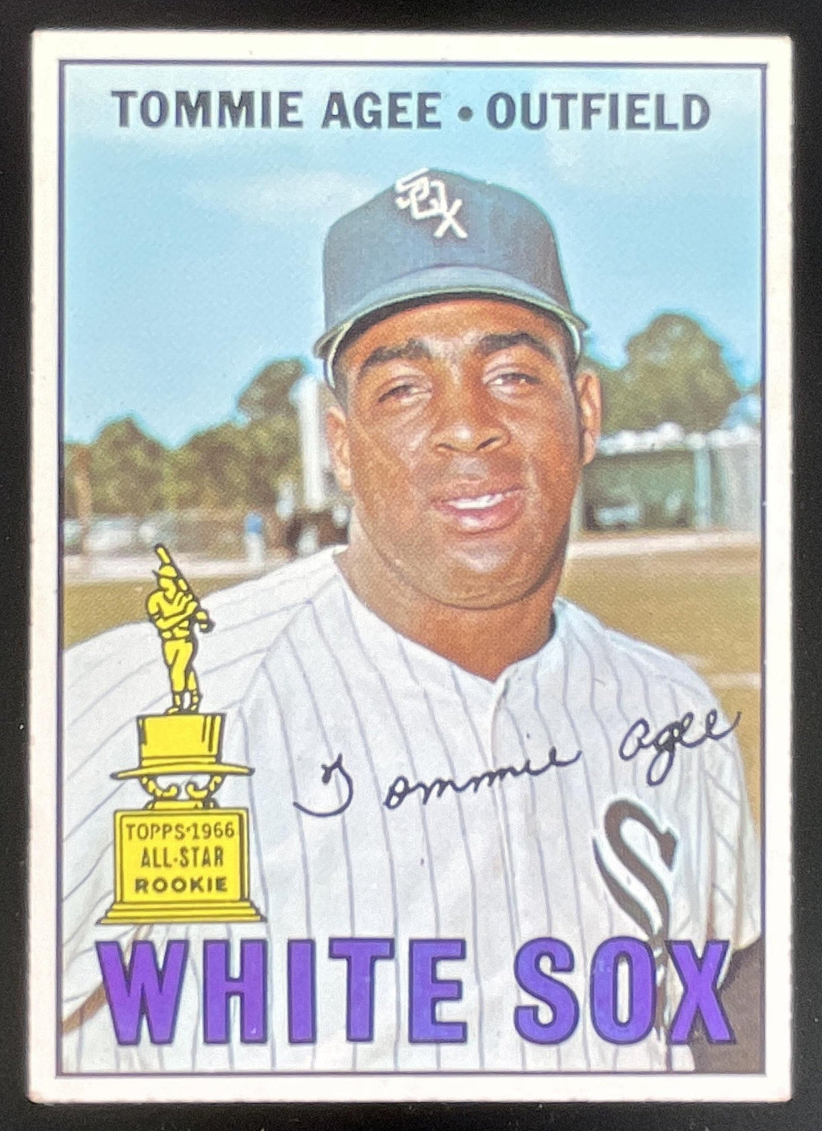 1967 Topps #455 Tommie Agee product image 1, provided for visual reference and product detail review