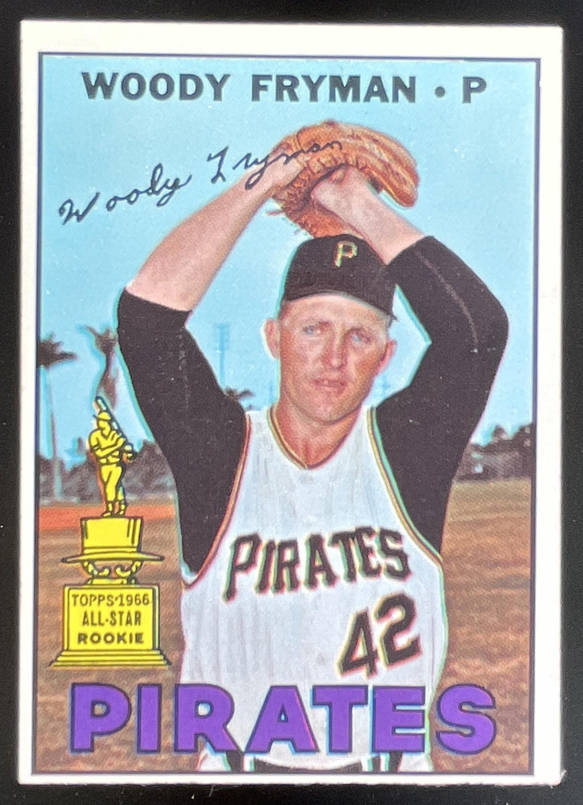1967 Topps #221 Woody Fryman product image 1, provided for visual reference and product detail review