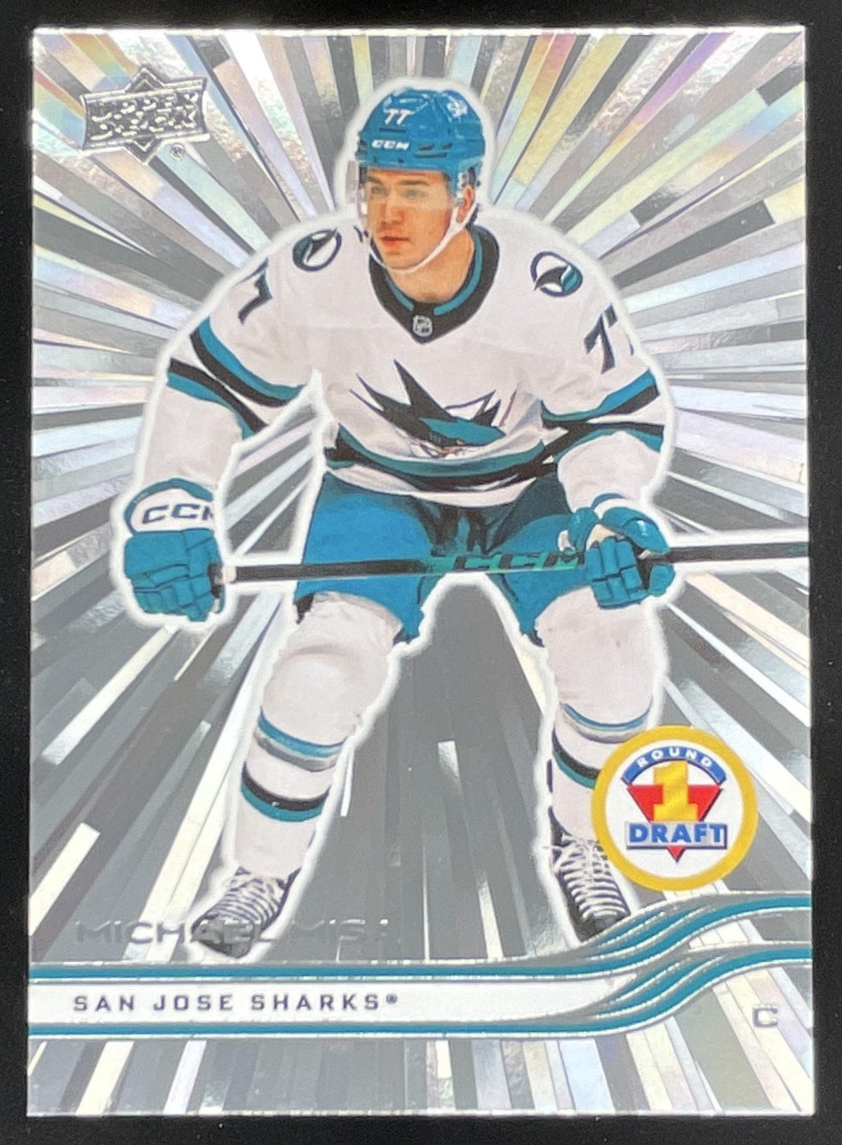 2025 UD Extended Series Outburst 1st Round Rookies #750 Michael Misa RC product image 1, provided for visual reference and