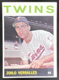 1964 Topps #15 Zoilo Versalles UER product image 1, provided for visual reference and product detail review