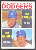 1964 Topps #456 Dodgers 1964 Rookie Stars Wes Parker John Werhas RC product image 1, provided for visual reference and