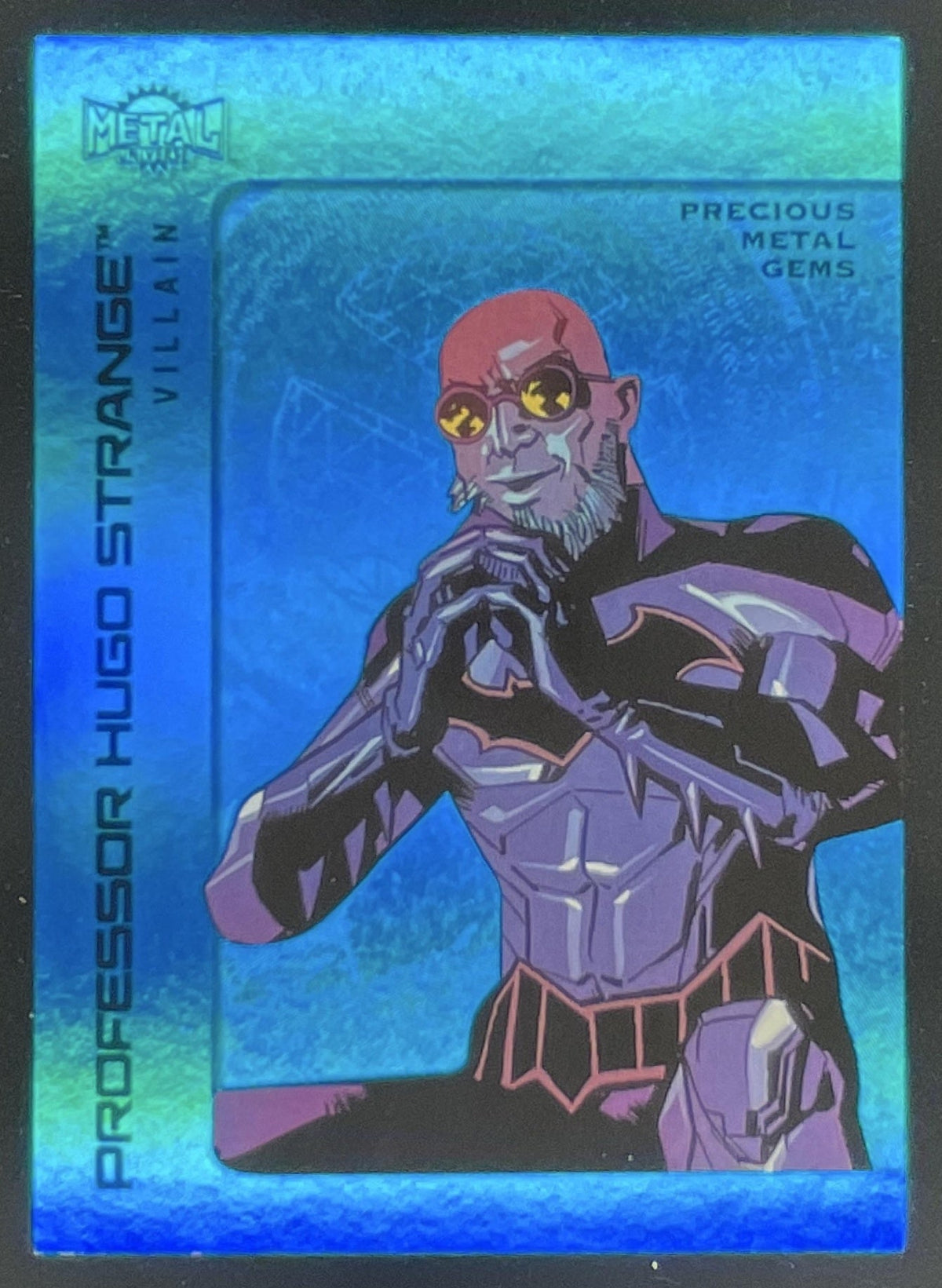 2025 Skybox Metal Universe Batman Precious Metal Gems Blue #167 Hugo Strange /50 product image 1, provided for visual