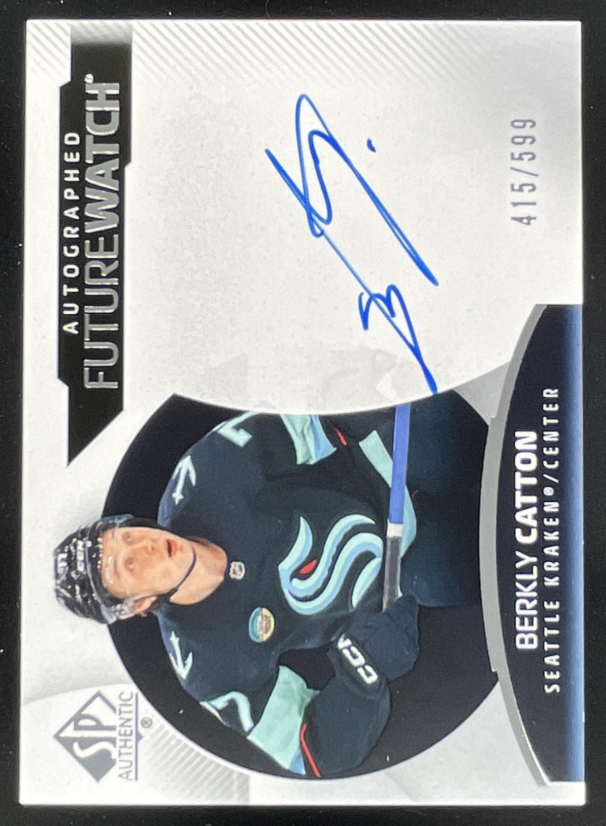 2025 UD SP Authentic Future Watch Horizontal #190 Berkly Catton RC Auto /599 product image 1, provided for visual reference
