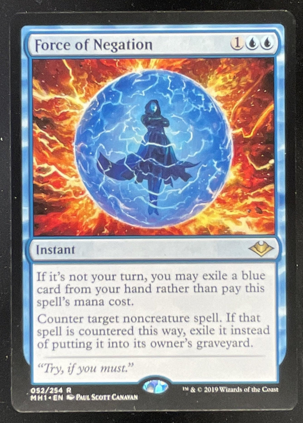 Magic The Gathering Force of Negation - Double Masters 2022 2X2 product image 1, provided for visual reference and product