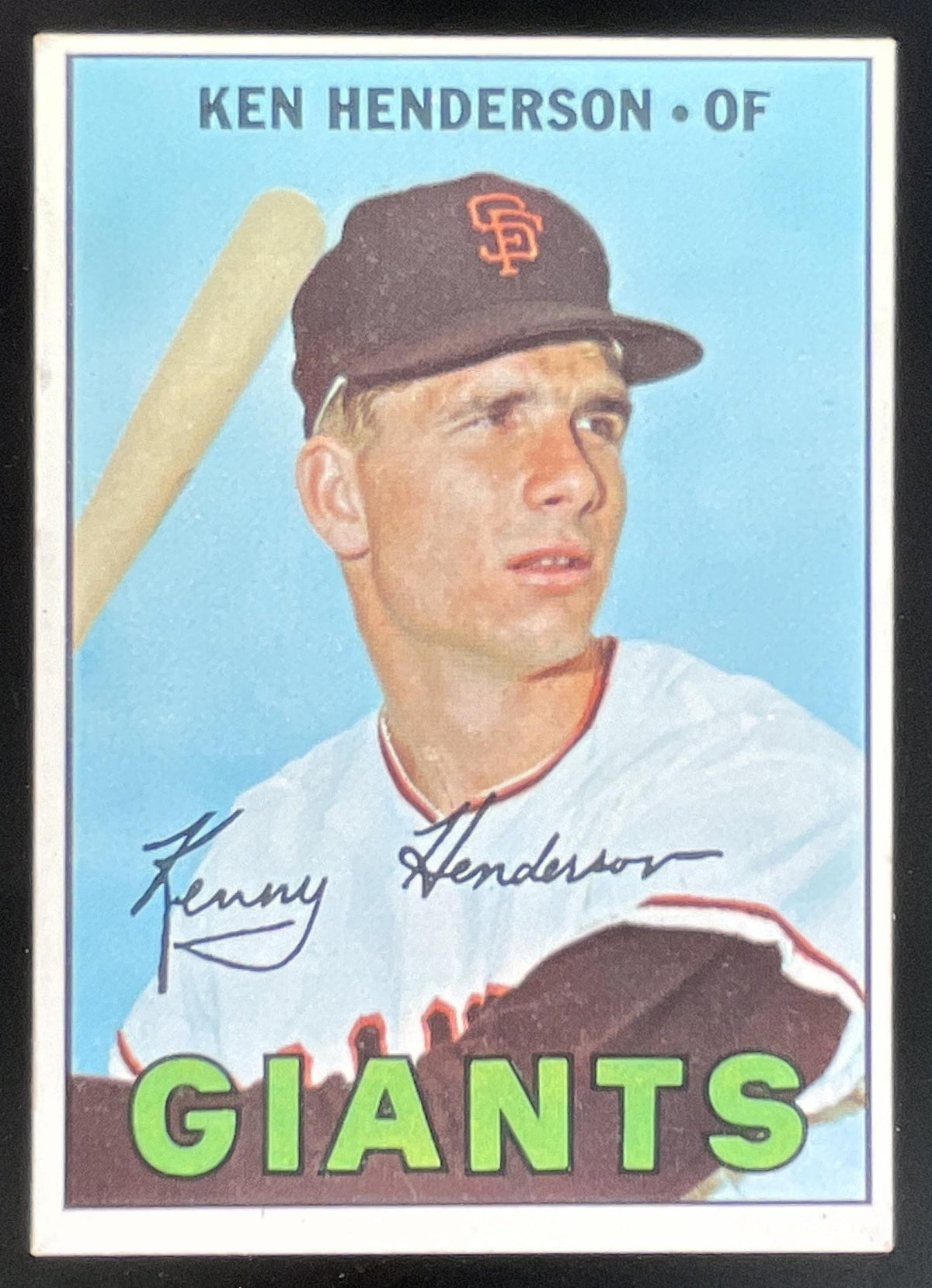 1967 Topps #383 Ken Henderson product image 1, provided for visual reference and product detail review