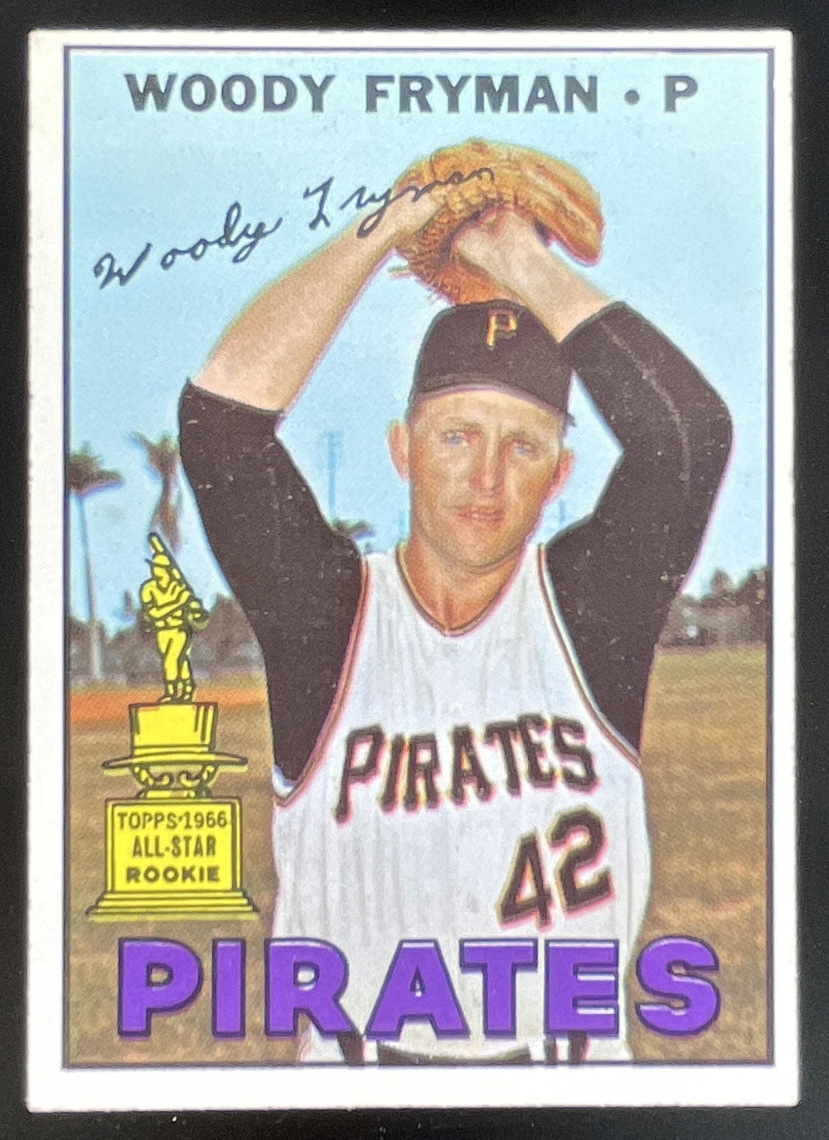 1967 Topps #221 Woody Fryman product image 1, provided for visual reference and product detail review