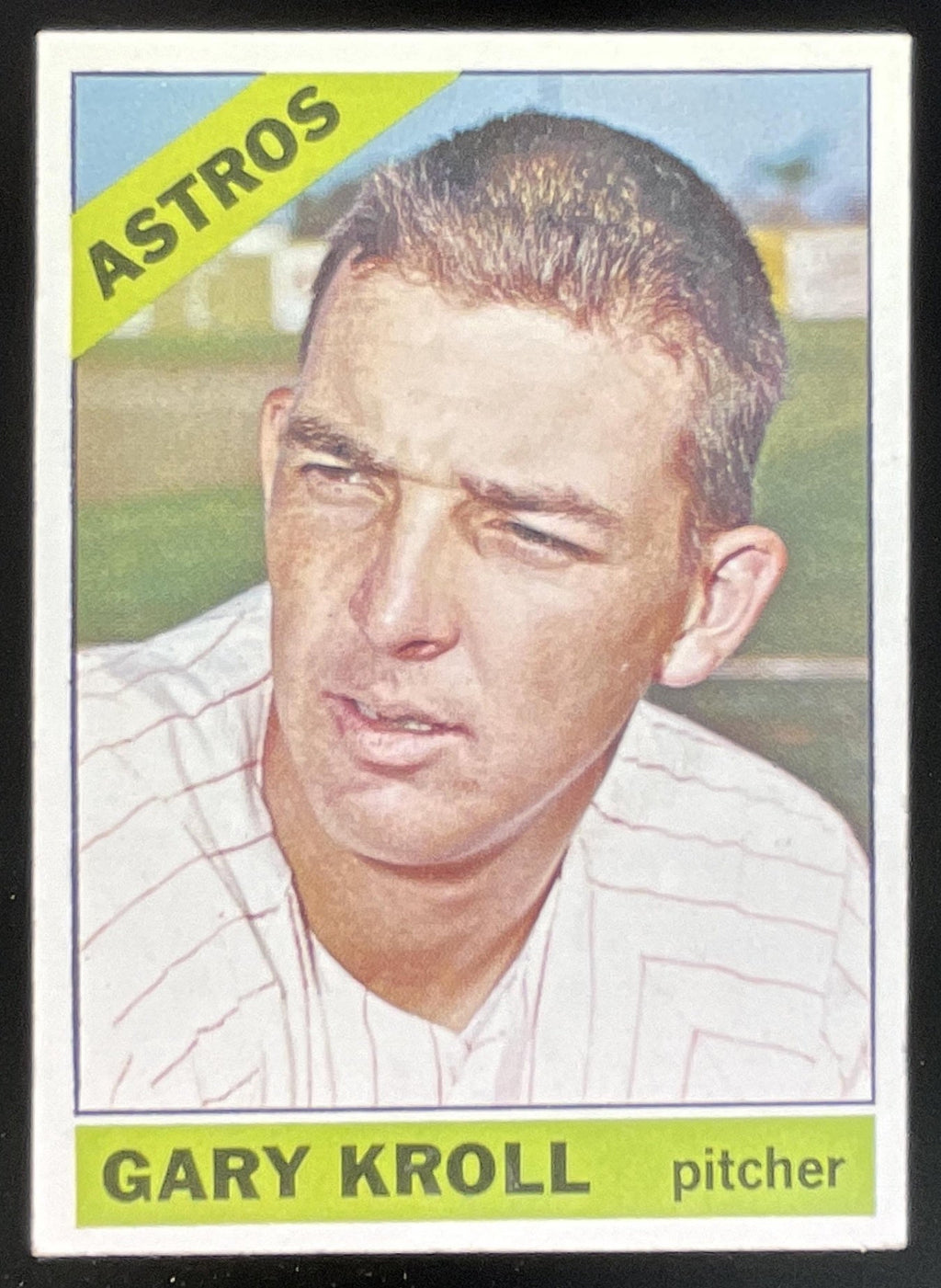 1966 Topps #548 Gary Kroll SP product image 1, provided for visual reference and product detail review